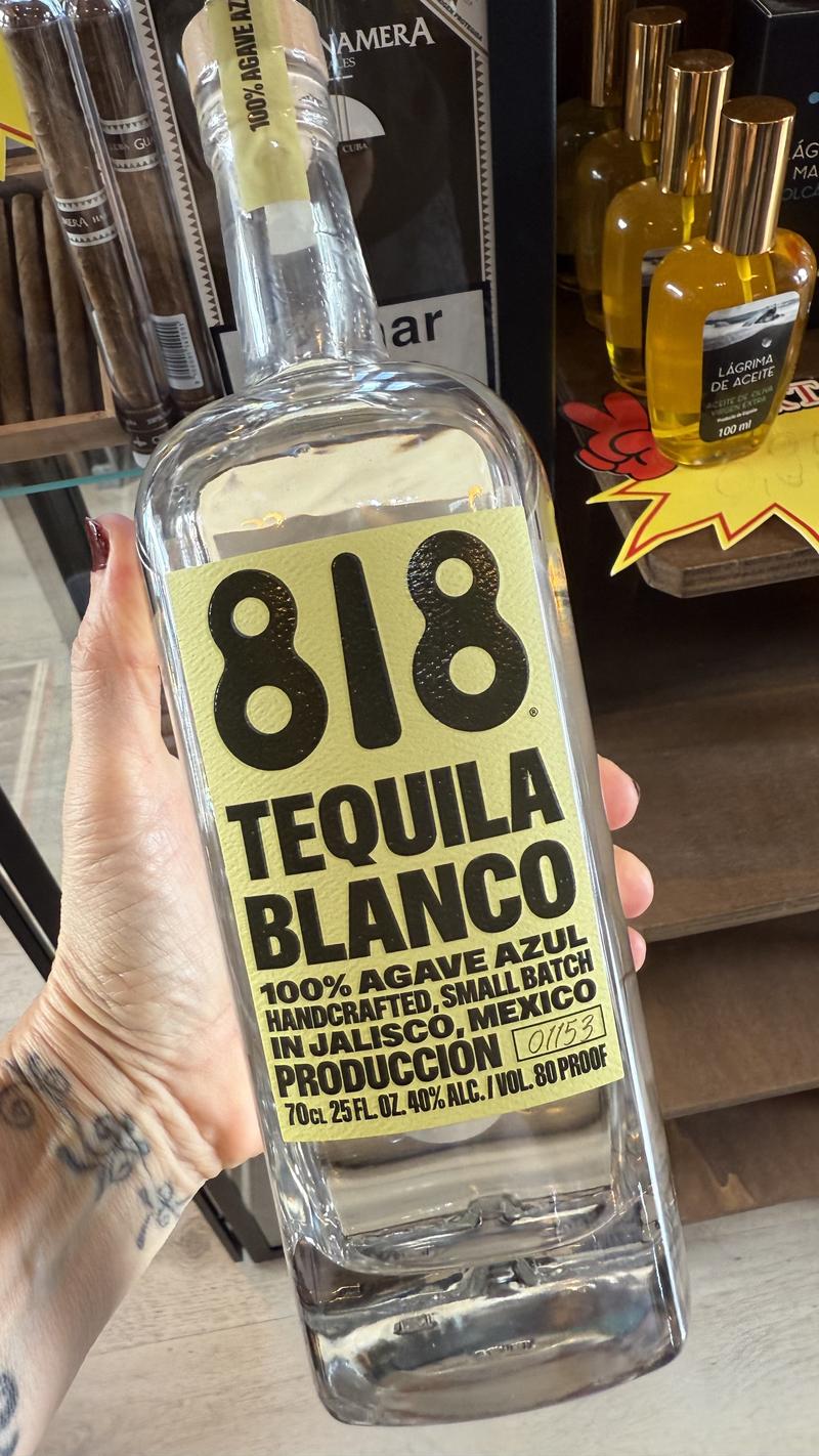 818 Tequila Blanco — disponibil la Brunchi.shop, Marina Rubicon, Playa Blanca