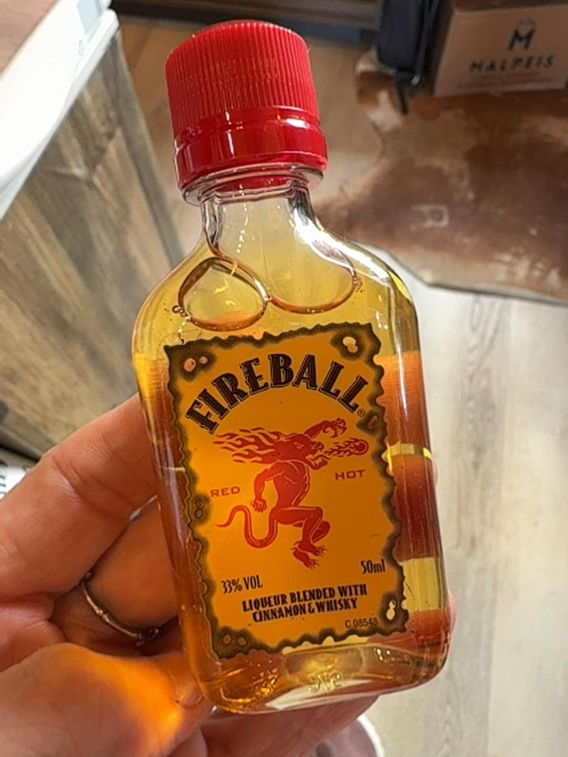 Fireball — premium spirit — available at Brunchi.shop, Marina Rubicon, Playa Blanca