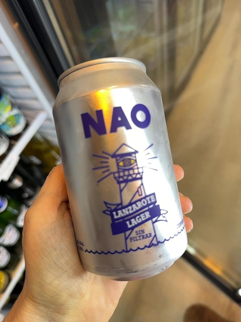 NAO Lanzarote Lager — disponibil la Brunchi.shop, Marina Rubicon, Playa Blanca, Lanzarote
