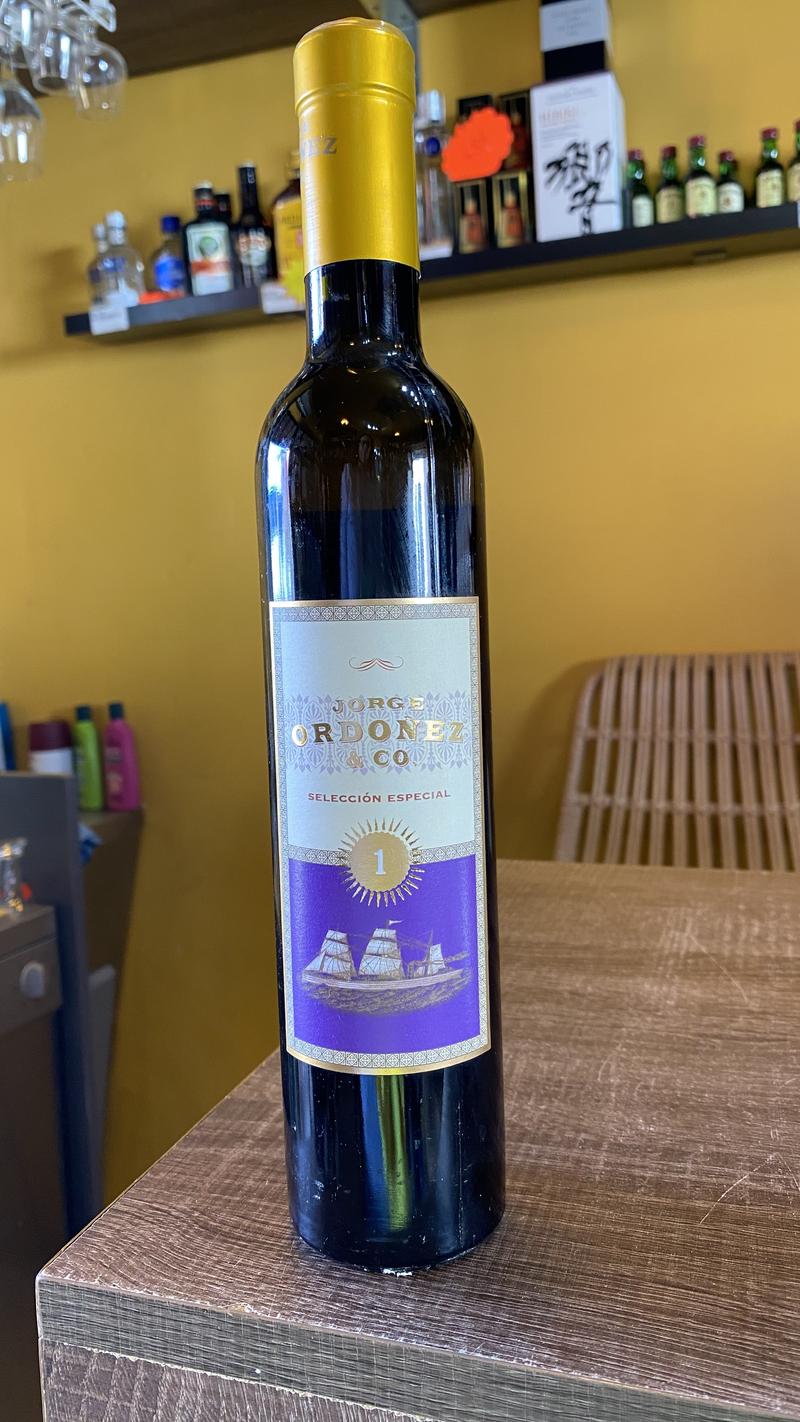 Jorge Ordóñez Selección Especial 1 Sherry — Premium spansk sherry fra Jorge Ordóñez & Co. med bleg gylden farve med — fås hos Brunchi.shop, Marina Rubicon, Playa Blanca