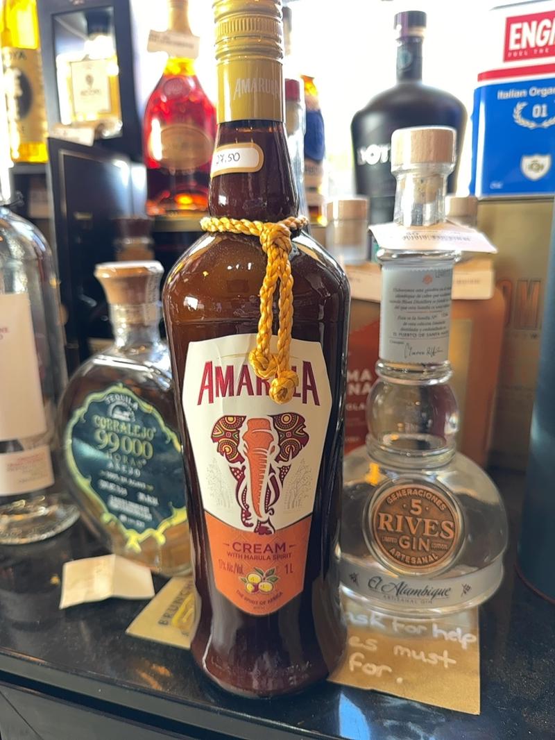 Liqueur à la crème Amarula 1L — disponible chez Brunchi.shop, Marina Rubicon, Playa Blanca